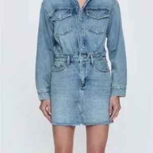 pistola Classic Light Blue Denim Jumpsuit